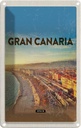 Blechschild 18x12 cm Gran Canaria Spain Panoramablick Meer Bildmotiv Reisemotiv Abenteuer Reisen Urlaub
