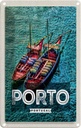 Blechschild 18x12 cm Porto Portugal Poster Meer Boote Bildmotiv Reisemotiv Abenteuer Reisen Urlaub
