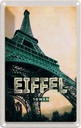 Blechschild 18x12 cm Eiffel Tower Retro Bild Reiseziel Bildmotiv Reisemotiv Abenteuer Reisen Urlaub