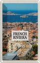 Blechschild 18x12 cm French Riviera Meer Panorama Bildmotiv Reisemotiv Abenteuer Reisen Urlaub
