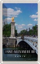 Blechschild 18x12 cm Pont Alexander III Paris Tourismus Bildmotiv Reisemotiv Abenteuer Reisen Urlaub