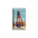 Blechschild 18x12 cm Madrid Spain Reiseziel Bildmotiv Reisemotiv Abenteuer Reisen Urlaub