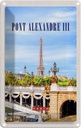 Blechschild 18x12 cm Pont Alexandre III Tourismus Bildmotiv Reisemotiv Abenteuer Reisen Urlaub