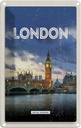 Blechschild 18x12 cm London United Kingdom Bildmotiv Reisemotiv Abenteuer Reisen Urlaub