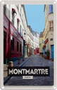 Blechschild 18x12 cm Montmartre Paris Altstadt Reiseziel Bildmotiv Reisemotiv Abenteuer Reisen Urlaub