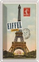 Blechschild 18x12 cm Eifell tower Reisen Urlaub 13 Mars 1914 10c postes Bildmotiv Reisemotiv Abenteuer