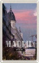 Blechschild 18x12 cm Madrid Spain Architektur Reiseziel Bildmotiv Reisemotiv Abenteuer Reisen Urlaub Häuser
