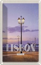 Blechschild 18x12 cm Lisbon Portugal Sonnenuntergang Bildmotiv Reisemotiv Abenteuer Reisen Urlaub