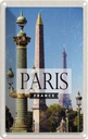 Blechschild 18x12 cm Paris France Architektur Retro Bildmotiv Reisemotiv Abenteuer Reisen Urlaub Häuser