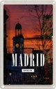 Blechschild 18x12 cm Madrid Spain Sonnenuntergang Bildmotiv Reisemotiv Abenteuer Reisen Urlaub
