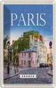 Blechschild 18x12 cm Paris France Architektur Bildmotiv Reisemotiv Abenteuer Reisen Urlaub Häuser