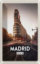 Blechschild 18x12 cm Madrid Die Urlaub Calle Gran Vía Shopping Bildmotiv Reisemotiv Abenteuer Reisen