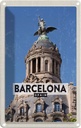 Blechschild 18x12 cm Barcelona Architektur Retro Geschenk Bildmotiv Reisemotiv Abenteuer Reisen Urlaub Häuser