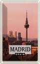 Blechschild 18x12 cm Madrid Spanien Architektur Retro Bildmotiv Reisemotiv Abenteuer Reisen Urlaub Häuser