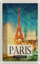 Blechschild 18x12 cm Paris Frankreich Eiffelturm Kunst Abenteuer Reisen Urlaub