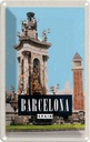 Blechschild 18x12 cm Barcelona Spanien Architektur Bild Bildmotiv Reisemotiv Abenteuer Reisen Urlaub Häuser