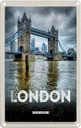 Blechschild 18x12 cm London England Reiseziel Brücke Bildmotiv Reisemotiv Abenteuer Reisen Urlaub