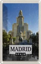 Blechschild 18x12 cm Madrid Spanien Pferd Panorama Bildmotiv Reisemotiv Abenteuer Reisen Urlaub