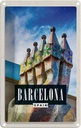 Blechschild 18x12 cm Barcelona Spanien Park Guell Bildmotiv Reisemotiv Abenteuer Reisen Urlaub