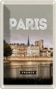 Blechschild 18x12 cm Paris Frankreich Architektur Häuser