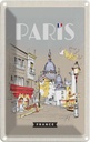 Blechschild 18x12 cm Paris Frankreich Gemälde Stadt Abenteuer Reisen Urlaub