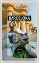Blechschild 18x12 cm Barcelona Spanien Park Trip Bildmotiv Reisemotiv Abenteuer Reisen Urlaub