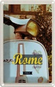 Blechschild 18x12 cm Rom Italien Reise Motor Panorama Bildmotiv Reisemotiv Abenteuer Reisen Urlaub