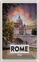 Blechschild 18x12 cm Rom Italien Fluss Kathedrale Bildmotiv Reisemotiv Abenteuer Reisen Urlaub