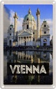 Blechschild 18x12 cm Wien Österreich Karlskirche Reise Bildmotiv Reisemotiv Abenteuer Reisen Urlaub