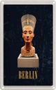 Blechschild 18x12 cm Berlin DE Museum Nefertiti Bust Bildmotiv Reisemotiv Abenteuer Reisen Urlaub