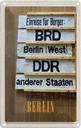Blechschild 18x12 cm Berlin DE Urlaub BRD DDR West Bild Bildmotiv Reisemotiv Abenteuer Reisen