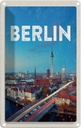 Blechschild 18x12 cm Berlin Deutschland Fernsehturm Bildmotiv Reisemotiv Abenteuer Reisen Urlaub