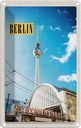 Blechschild 18x12 cm Berlin Deutschland Fernsehturm Trip Bildmotiv Reisemotiv Abenteuer Reisen Urlaub