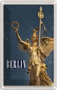 Blechschild 18x12 cm Berlin Deutschland Siegessäule Gold Bildmotiv Reisemotiv Abenteuer Reisen Urlaub