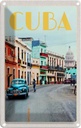 Blechschild 18x12 cm Cuba Karibik Stadtzentrum Stadt Bildmotiv Reisemotiv Abenteuer Reisen Urlaub