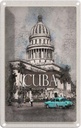 Blechschild 18x12 cm Cuba Karibik Gemälde Oldtimer Bildmotiv Reisemotiv Abenteuer Reisen Urlaub