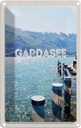 Blechschild 18x12 cm Gardasee Italien See Gebirge Reise Bildmotiv Reisemotiv Abenteuer Reisen Urlaub
