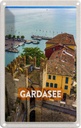 Blechschild 18x12 cm Gardasee Italien Urlaub Boote Blick auf See Bildmotiv Reisemotiv Abenteuer Reisen
