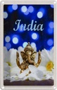Blechschild 18x12 cm Indien Skulptur Elefant Ganesha Hindu Bildmotiv Reisemotiv Abenteuer Reisen Urlaub