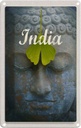 Blechschild 18x12 cm Indien Kopf Urlaub Hindu Gott Blatt Gemälde Bildmotiv Reisemotiv Abenteuer Reisen
