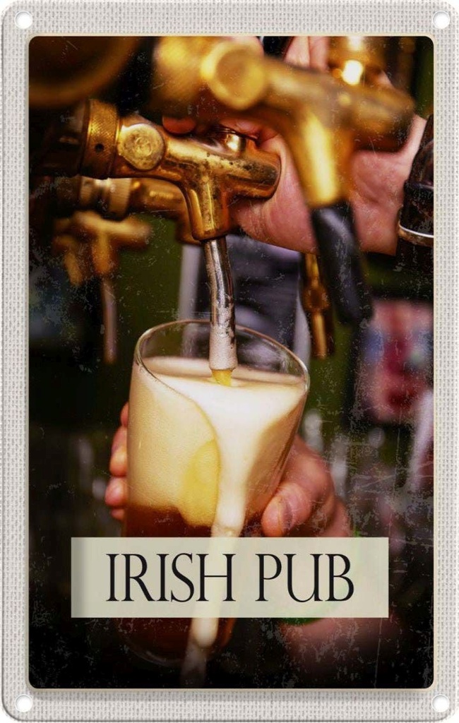 Blechschild 18x12 cm Irland Irisches Bier Tradition Alkohol