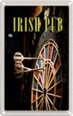 Blechschild 18x12 cm Irland Kneipen Spiel Dartboard Bildmotiv Reisemotiv Abenteuer Reisen Urlaub