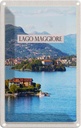 Blechschild 18x12 cm Lago Maggiore Urlaub Aussicht auf Insel Meer Bildmotiv Reisemotiv Abenteuer Reisen