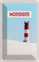 Blechschild 18x12 cm Nordsee Deutschland Meer Leuchtturm Bildmotiv Reisemotiv Abenteuer Reisen Urlaub