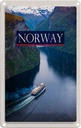 Blechschild 18x12 cm Norwegen Kreuzfahrt Reise Meer Gebirge Bildmotiv Reisemotiv Abenteuer Reisen Urlaub