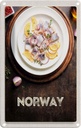 Blechschild 18x12 cm Norwegen Fischgerichte Zitrone Zwiebel Abenteuer Reisen Urlaub