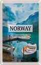 Blechschild 18x12 cm Norwegen Boot InselTrip Bildmotiv Reisemotiv Abenteuer Reisen Urlaub