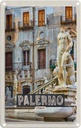 Blechschild 18x12 cm Palermo Italien Skulptur Altstadt Bildmotiv Reisemotiv Abenteuer Reisen Urlaub