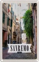 Blechschild 18x12 cm Sanremo Italien Ansicht Architektur Häuser