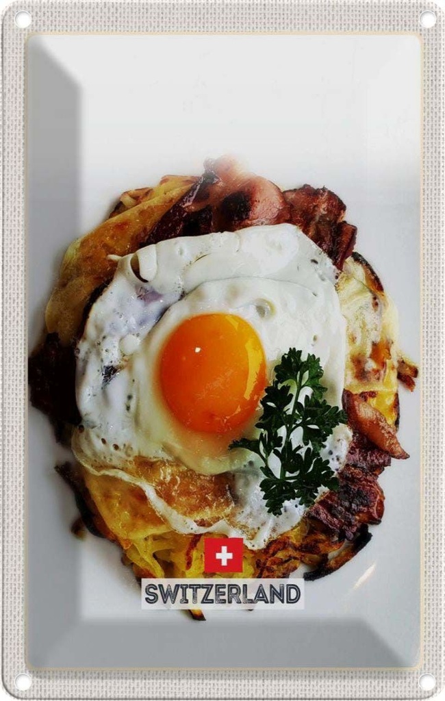 [LA-1782427] Blechschild 18x12 cm Schweiz Bern Gerichte Reiseziel Trip Bildmotiv Reisemotiv Abenteuer Reisen Urlaub